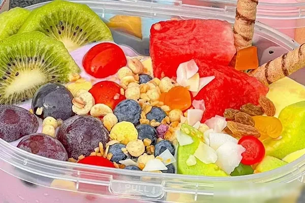 网红拉丝酸奶水果捞开店 摆摊技术配方,无保留提供进货渠道-爆汁配方社