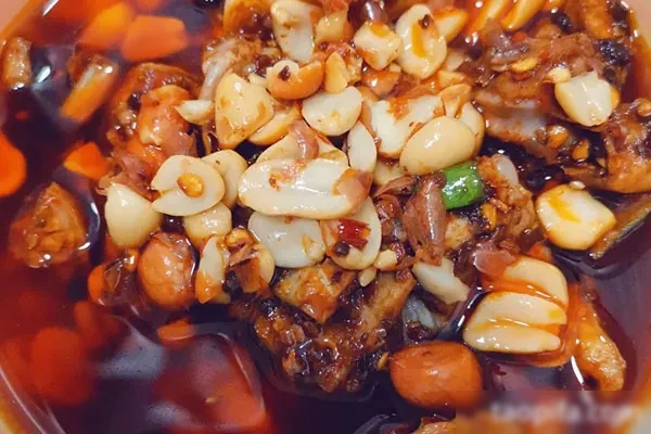 成都名菜二姐兔丁做法教程-爆汁配方社