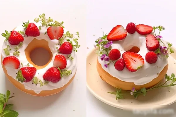 柔软升级、非油炸,果蔬调色装饰9种水果造型甜甜圈配方和视频教程-爆汁配方社