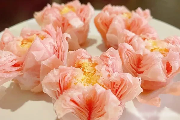 小包酥3重奏:双色百合酥 荷花酥 莲花酥技术-爆汁配方社