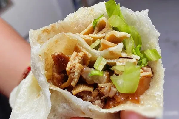 卤肉卷饼、红油煎饼制作视频-爆汁配方社