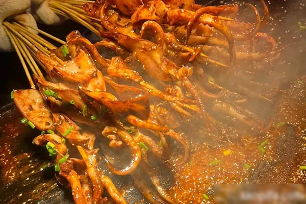 铁板鱿鱼和烤冷面视频教程-爆汁配方社