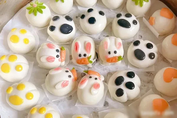 卡通造型汤圆视频教程-爆汁配方社